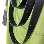black rubber statement necklace