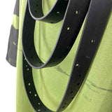 black rubber statement necklace