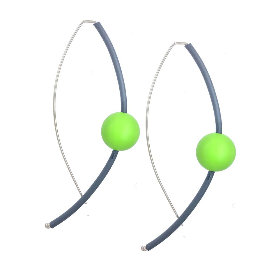 rubber-drop-earrings-green