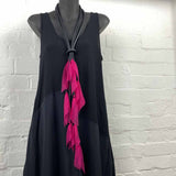 fuchsia fantasy necklace