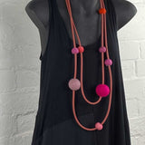 8 mixed colour felt beads-end of colours