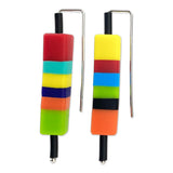 colour block earrings