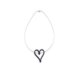 heart necklace, short