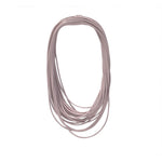 pink necklace on a white background