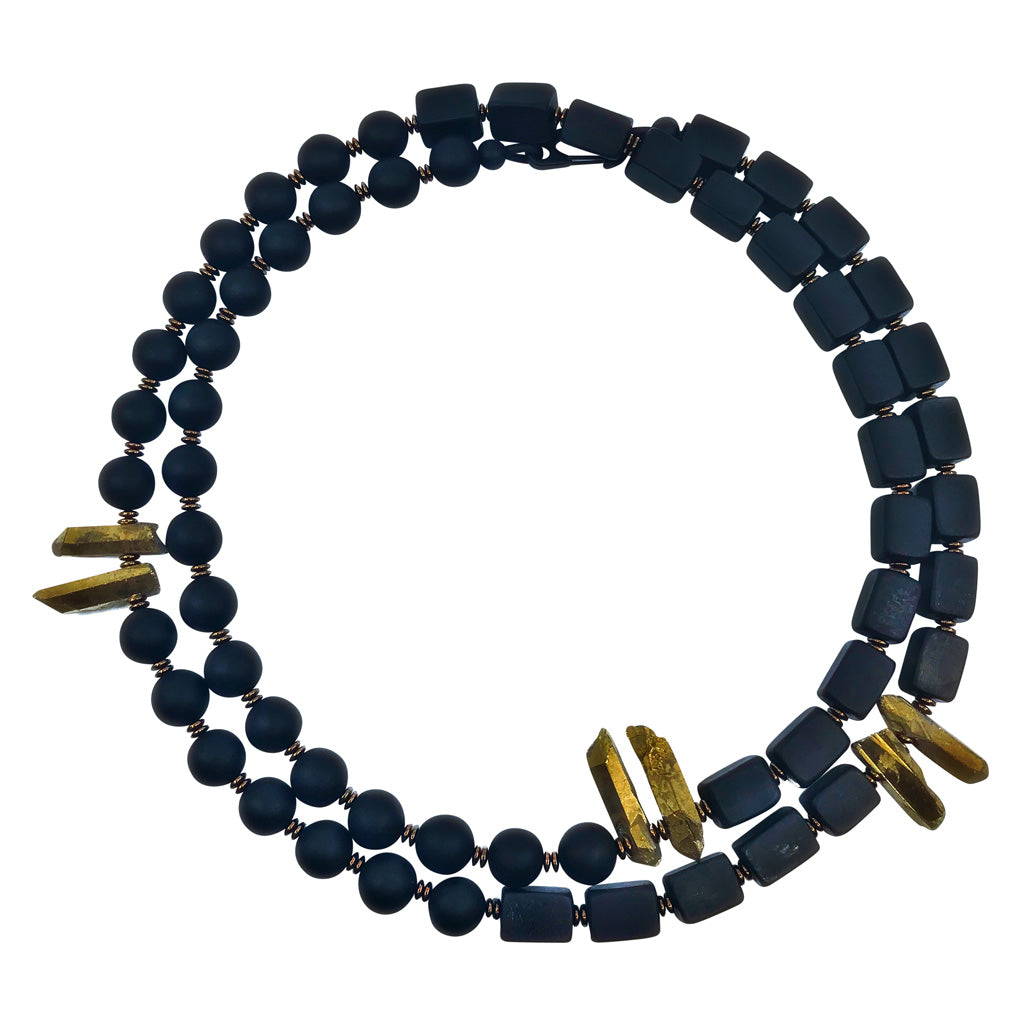 long quartz necklace