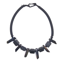 Rebel Rebel quartz and resin necklace