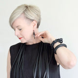 column earrings