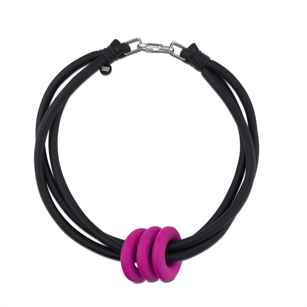 triple ring necklace