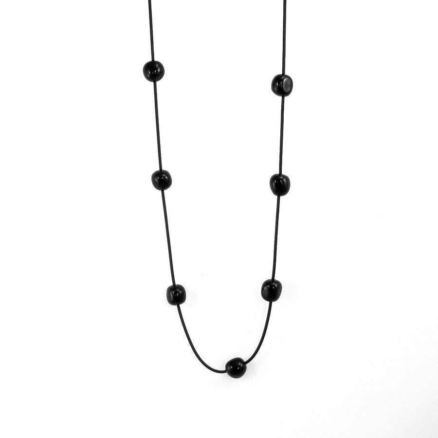 polished chunky resin bead necklace