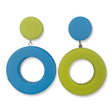 disk + ring earrings