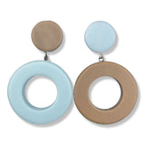 disk + ring earrings
