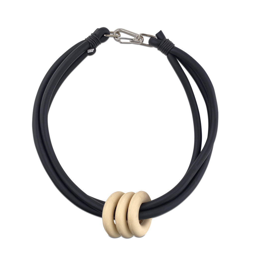 triple ring necklace