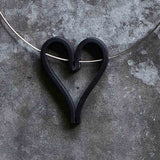 heart necklace, short