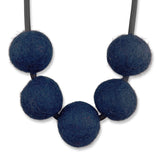 short felt necklace: chunky 5fb necklace