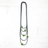 felt necklace, 5 strands