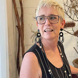 recycled rubber designer earrings, OH So Fabulous -New Colours