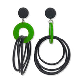 recycled rubber designer earrings, OH So Fabulous -New Colours