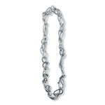 gray rubber necklace, edgy style