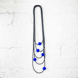 felt necklace, 5 strands