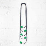 felt necklace, 5 strands
