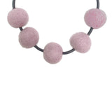 short felt necklace: chunky 5fb necklace
