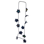 recycled felt flower necklace