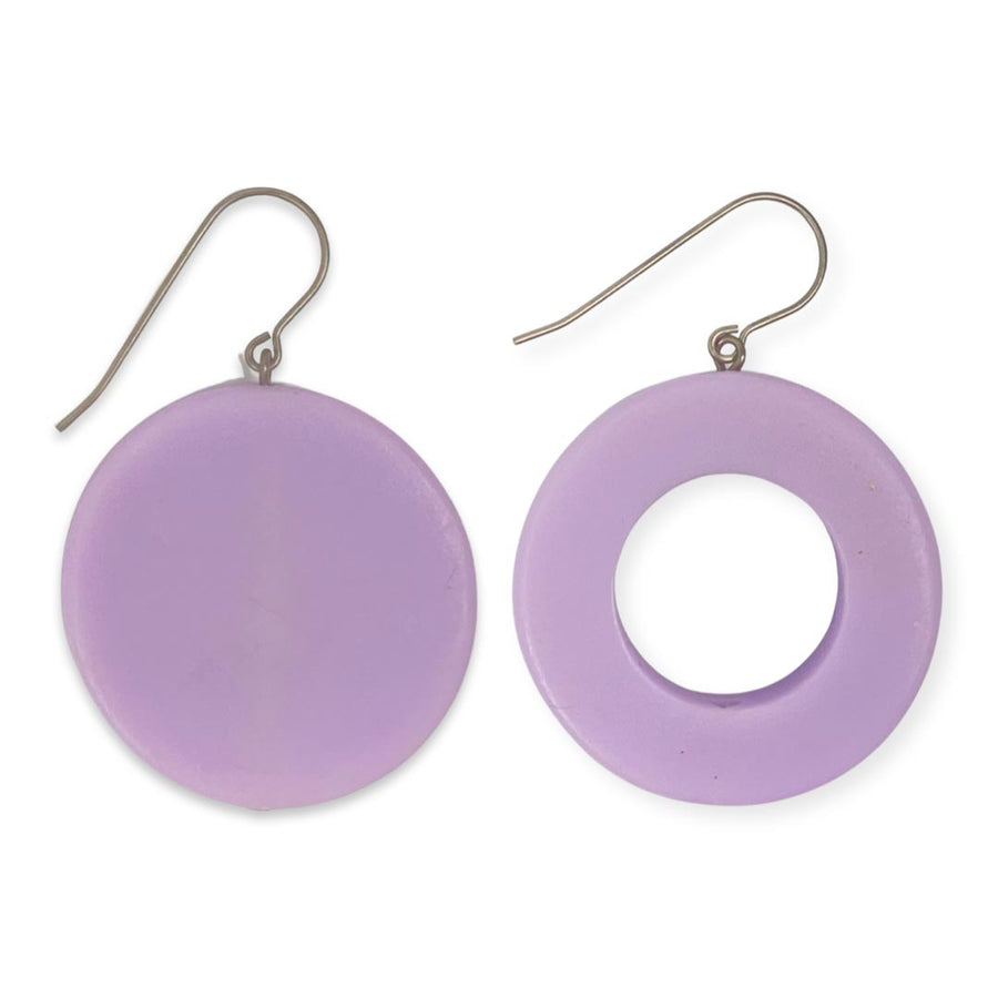 Purple Mismatched earrings