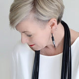 column earrings