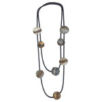 natural wool felted necklace