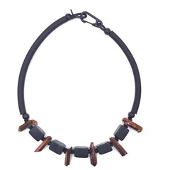 Rebel Rebel quartz and resin necklace