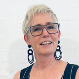 recycled rubber designer earrings, OH So Fabulous -New Colours