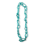modern teal necklace