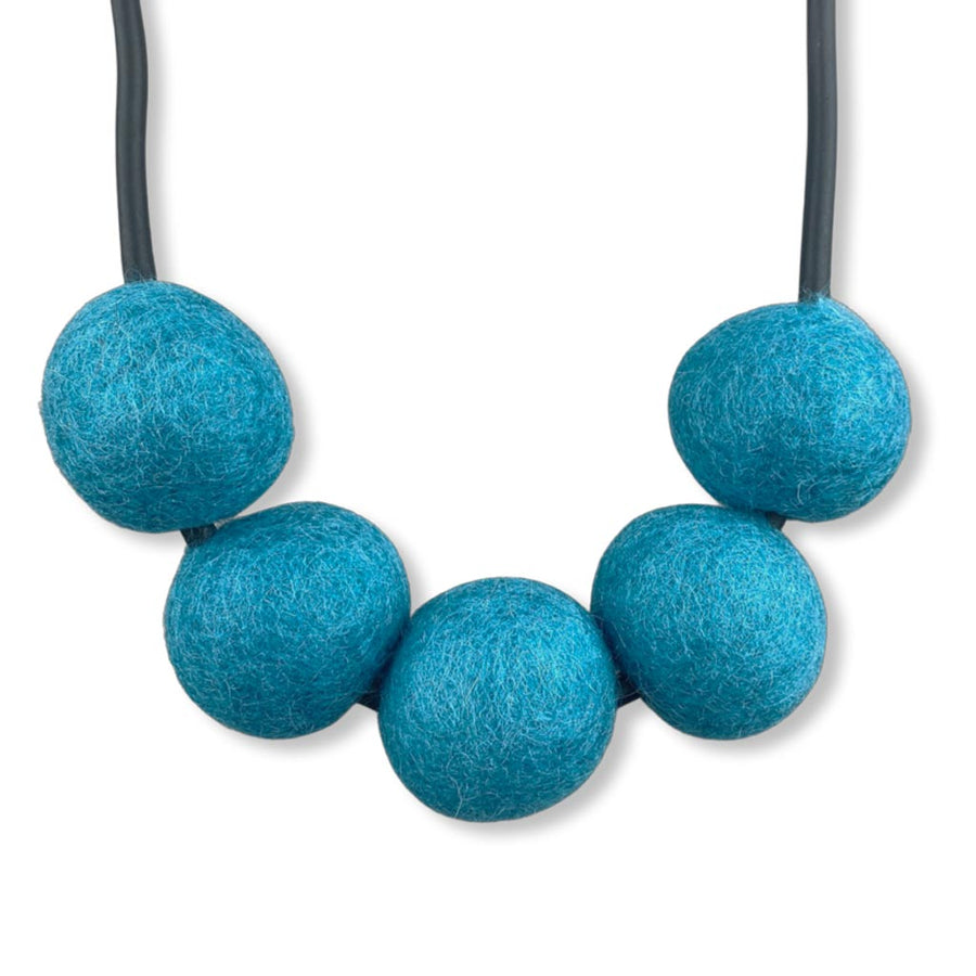 short felt necklace: chunky 5fb necklace: new colours