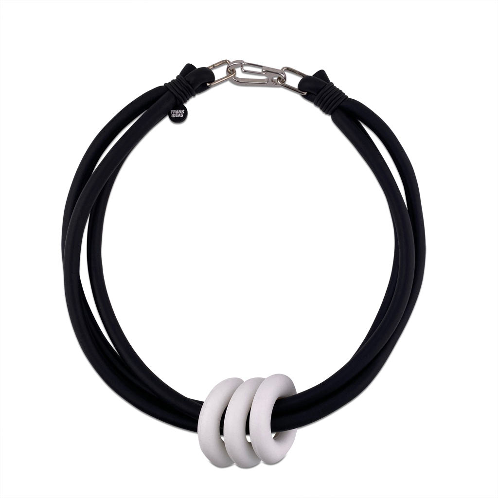 triple ring necklace
