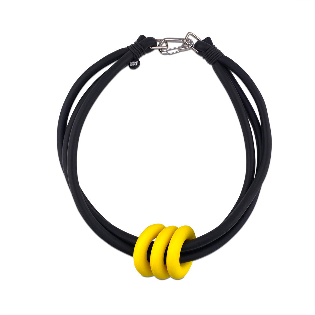 triple ring necklace