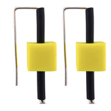 yellow rubber cube sterling silver earrings.